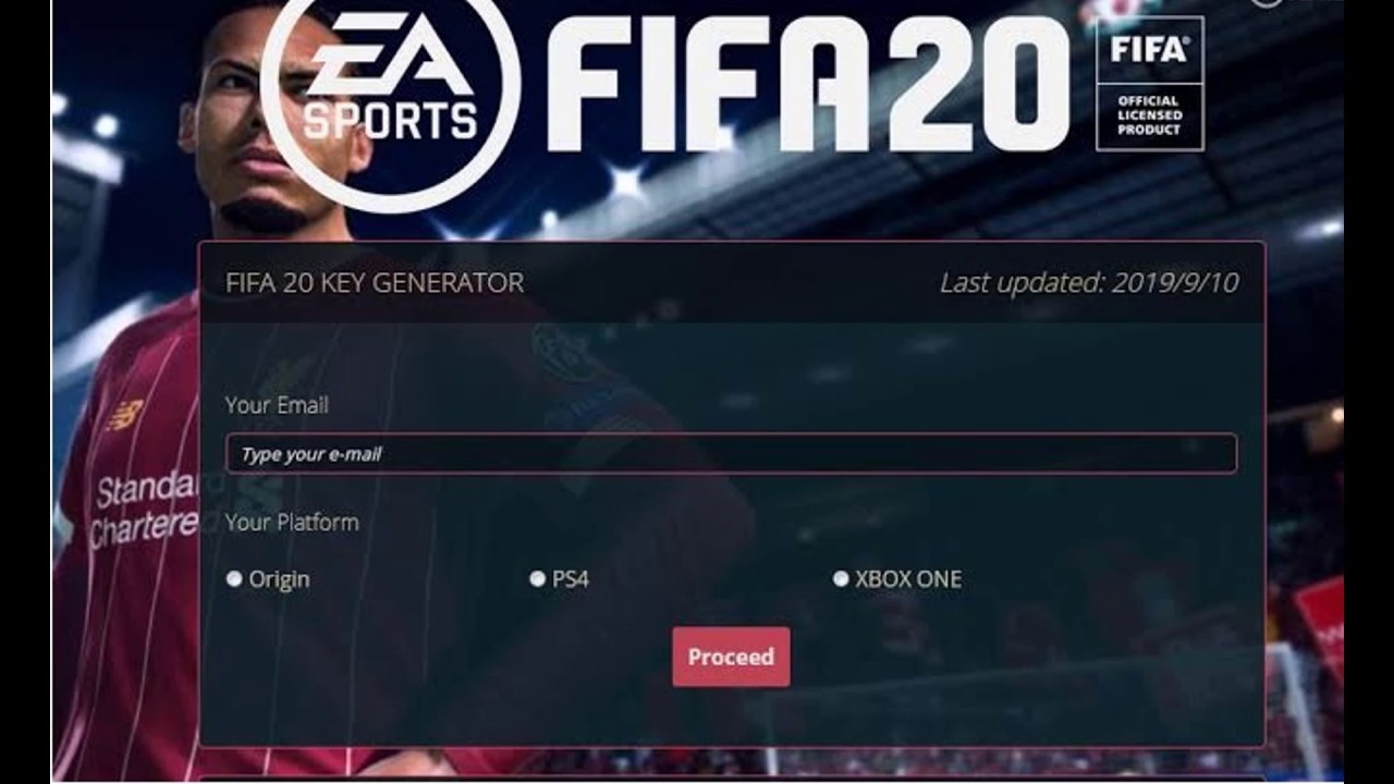 fifa 20 activation code